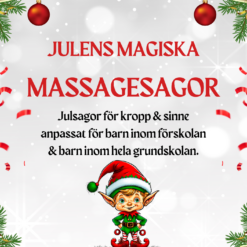 Julens magiska massagesagor - julsagor för kropp och sinne! Massage för barn kan vara bra av flera anledningar. För det första kan massage hjälpa till att främja avslappning och minska stress och ångest hos barn. Det kan hjälpa dem att slappna av både fysiskt och mentalt. Massage kan också bidra till att förbättra sömnen hos barn, vilket är viktigt för deras välbefinnande och utveckling.