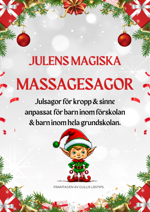 Julens magiska massagesagor - julsagor för kropp och sinne! Massage för barn kan vara bra av flera anledningar. För det första kan massage hjälpa till att främja avslappning och minska stress och ångest hos barn. Det kan hjälpa dem att slappna av både fysiskt och mentalt. Massage kan också bidra till att förbättra sömnen hos barn, vilket är viktigt för deras välbefinnande och utveckling.