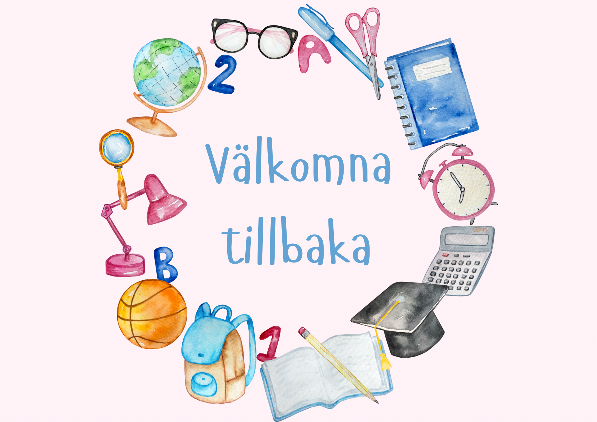 Välkomna tillbaka rekvisita cirkel