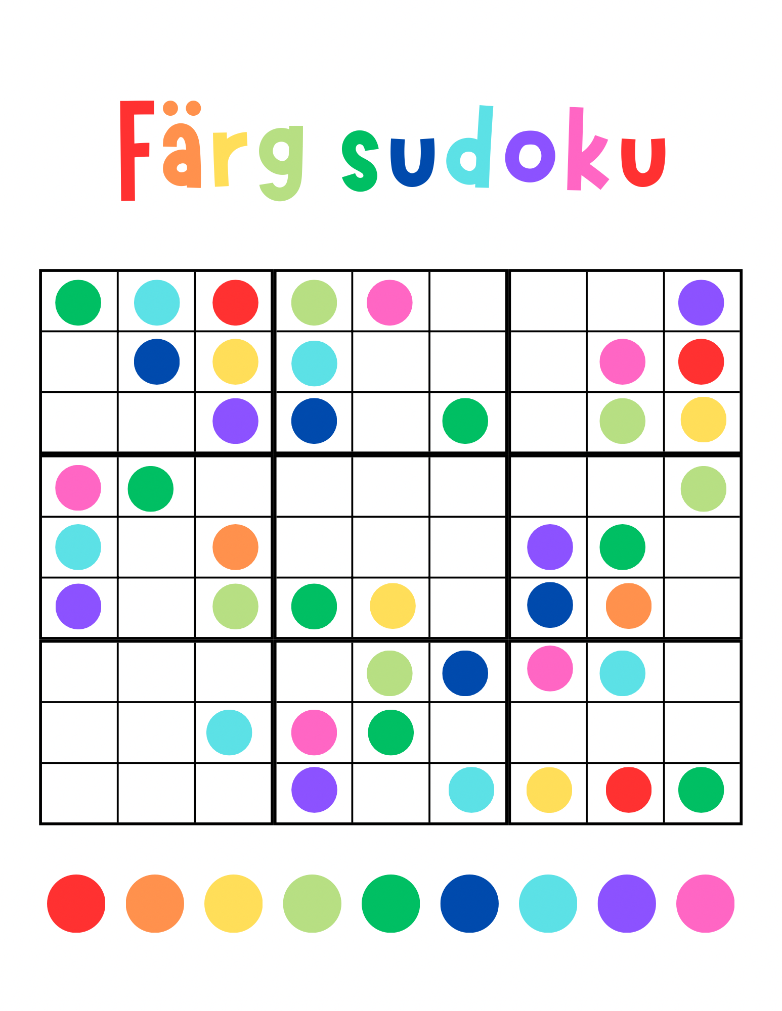 Färg sudoku